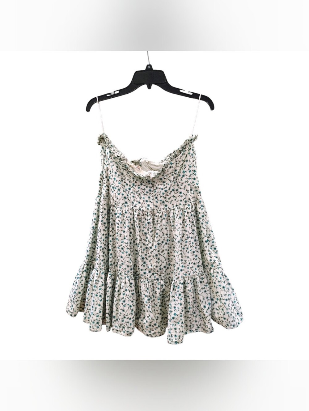 Forever That Girl Anthropologie Strapless Ditsy Floral Mini Dress Womens Size M - Picture 6 of 9
